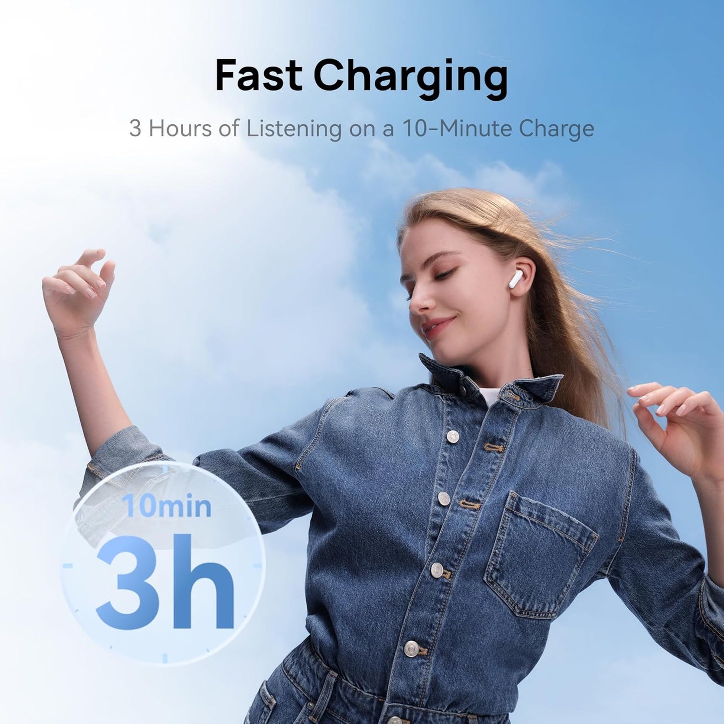 Freebuds SE 2 Wireless Earbuds, Bluetooth In-Ear Headphones, 40Hour Battery Life Earphones, with IP54 Dust and Splash Resistant, Compact Design,Compatible with Android/Ios/Window, White